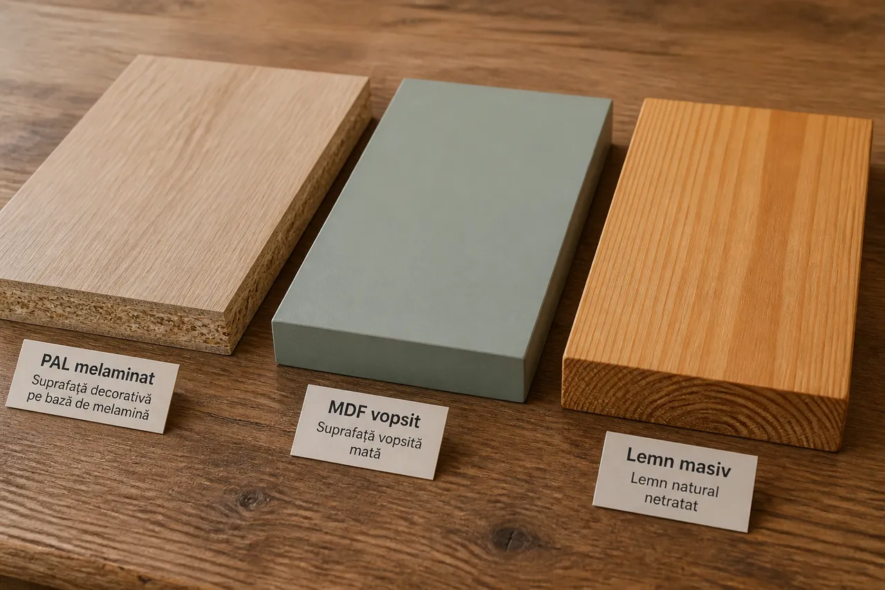 comparație PAL MDF lemn masiv pentru mobilier