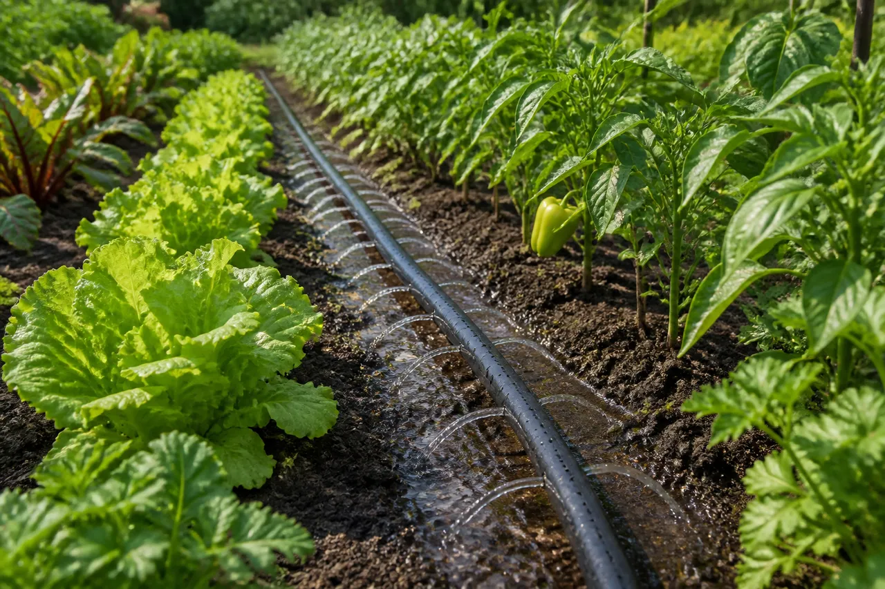 furtun perforat irigare grădină legume