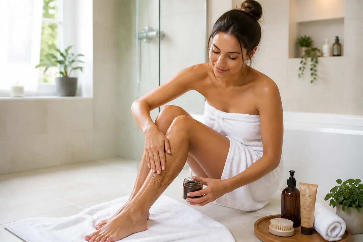 pregătire piele autobronzant exfoliere