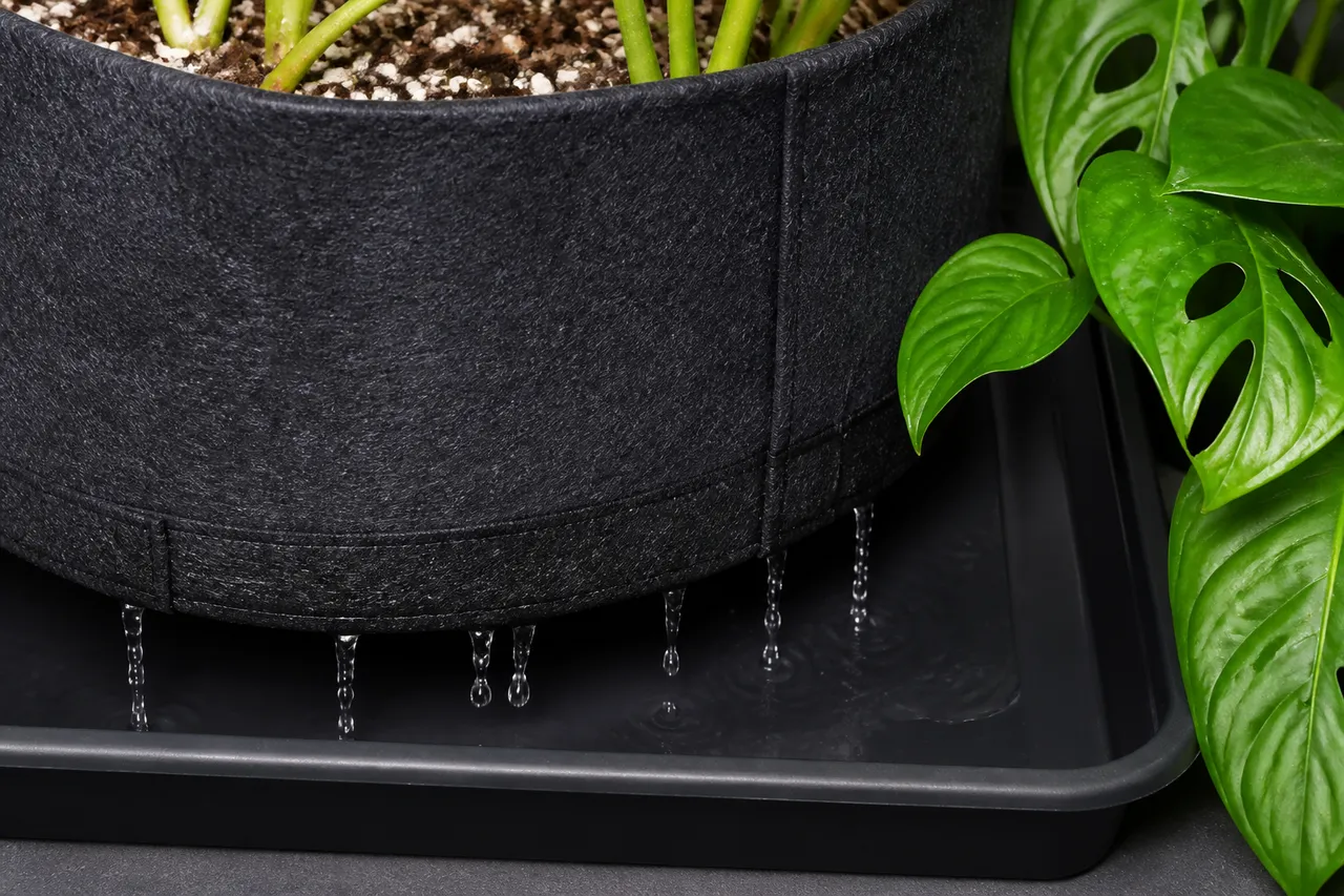 drenaj la jardinieră textilă